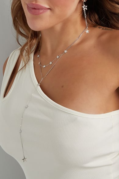 Collana con stelle centrali - Colore oro h5 Immagine3